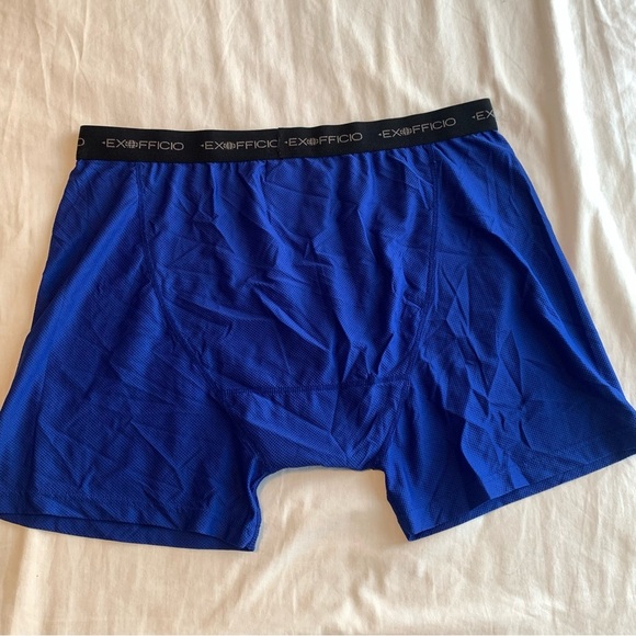 Men’s Exofficio Boxer Brief Underwear Blue XL - Picture 6 of 6